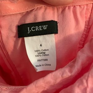 JCrew Pink Cotton Dress